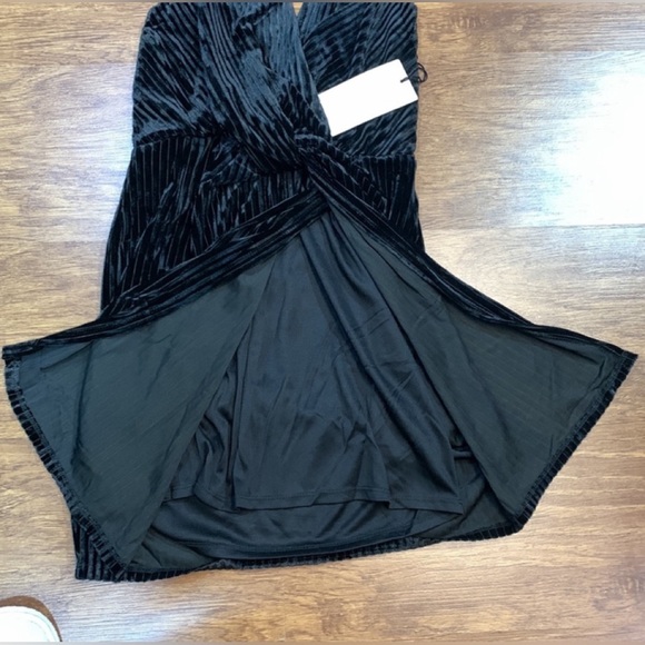 Velvet Halter Dress - Picture 3 of 4